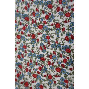 Small Red and Blue Floral Kerchief Bandana NWOT